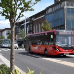 A First Cymru bus on Swansea's Kingsway