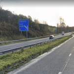 The M4 at Hendy in Carmarthenshire