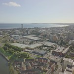 Aerial view of Swansea