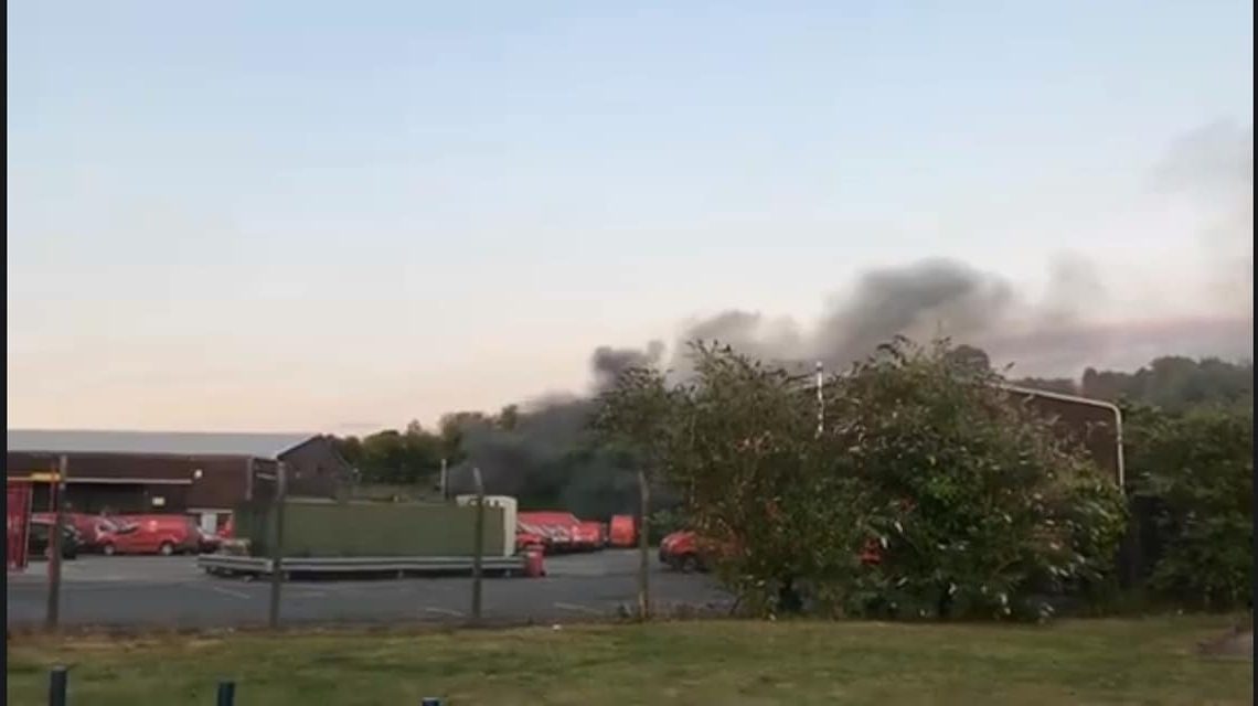 Carmarthen sorting office fire