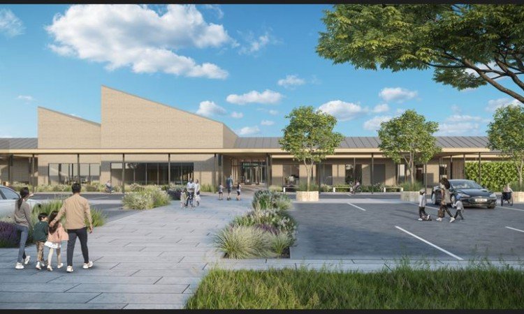 Artist's impression of new special school on site of former Draka works in Llanelli