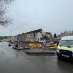 The scene of the Morriston gas explosion