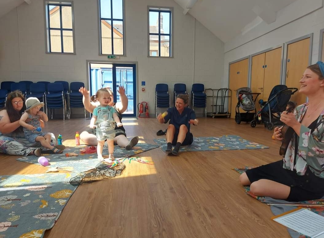 Kirsty Price's daughter enjoying playtime at the Lullaby Project