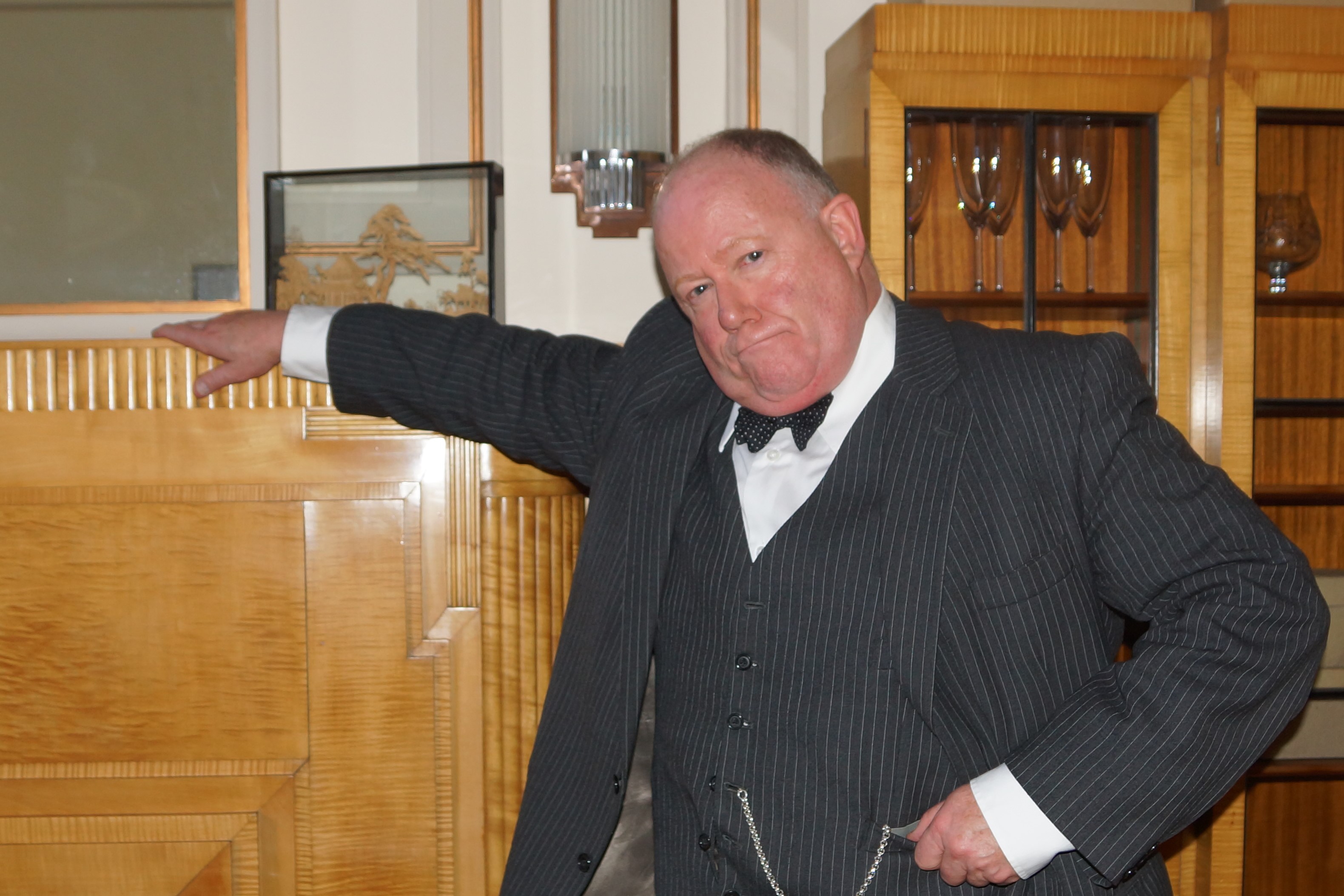 Patrick Legge as Winston Churchill Sky History