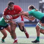 25.03.23 - Wales v Ireland, TikToc Women’s 6 Nations - Sisilia Tuipulotu of Wales charges forward