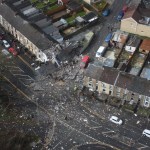 Aerial view of the Morriston explosion