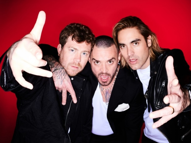 Busted's James Bourne, Charlie Simpson and Matt Willis