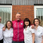 The Popham Kidney Support team with newest patron, Lee Trundle