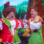 The Beauty and the Beast pantomine at the Grand Theatre in Swansea, UK.