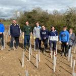 Folly Farm tree planing volunteers