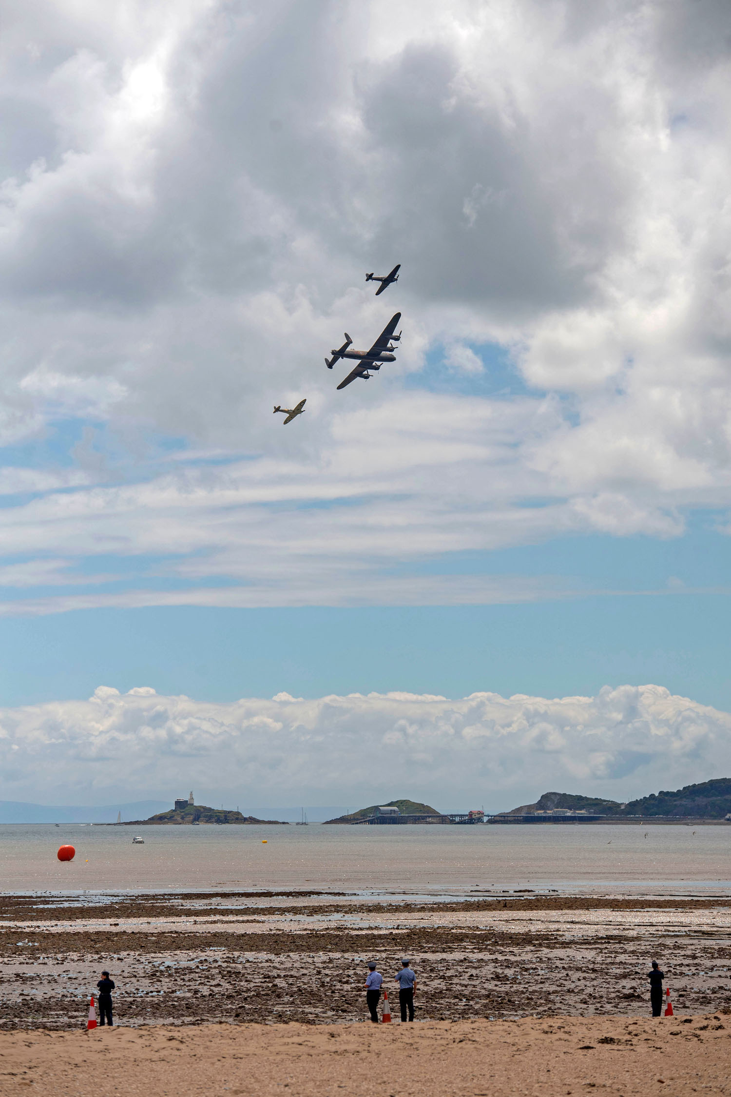 The Battle of Britain Memorial Flight over Swansea. It’s set to return this July. (Image: Swansea Council)