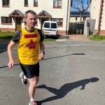 Gavin in training for the London Marathon