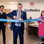 Lord Mayor of Swansea cuts the ribbon at new SpaMedica hospital