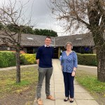 Dr James Kerrigan and Ty’r Felin practice manager Michelle Gray