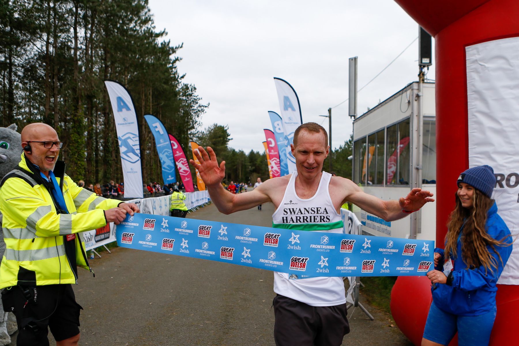 Blair Mcwhirter, Male Winner of the 2wish Great Welsh Marathon