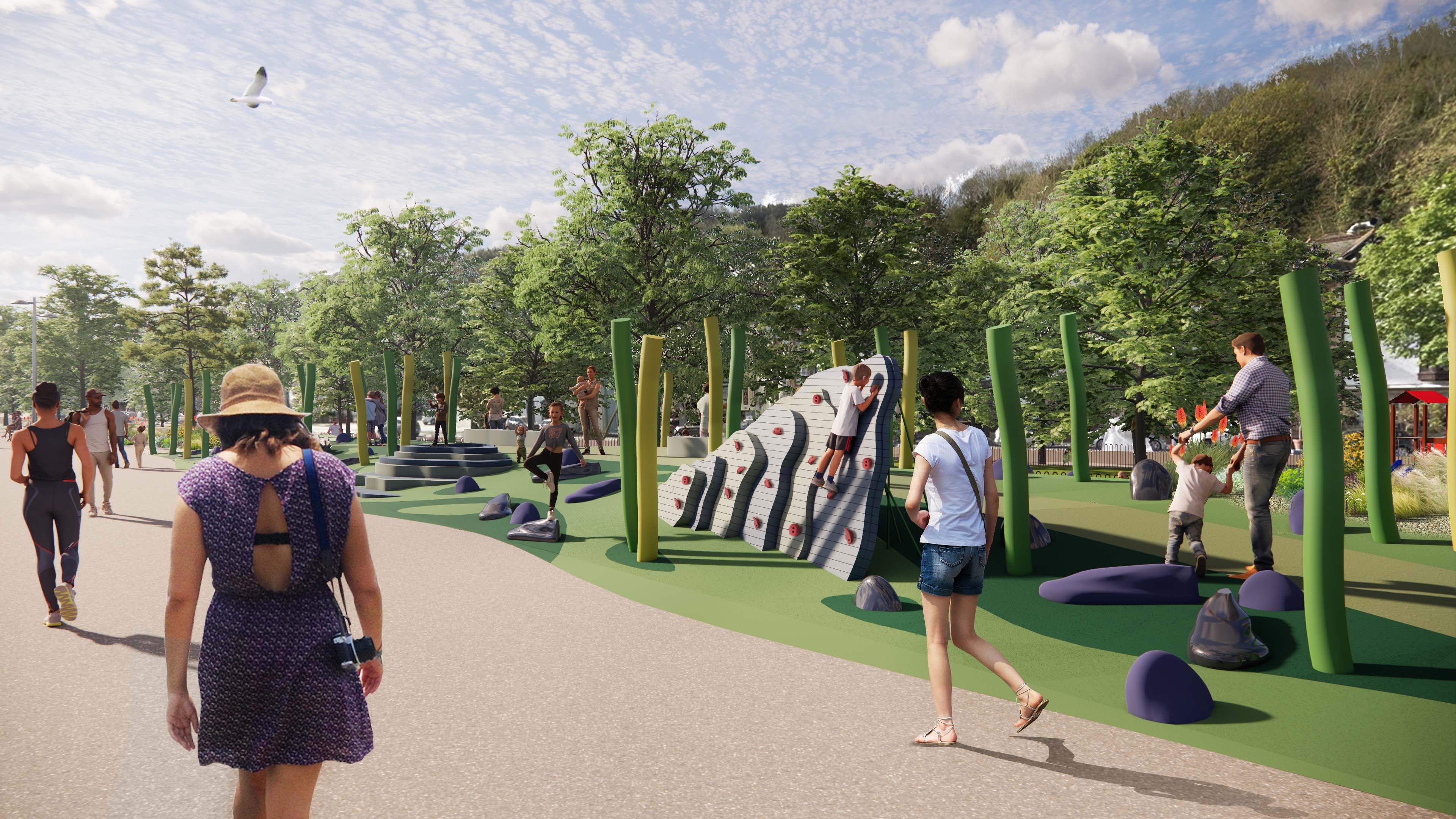 How part of Mumbles prom could look in future.