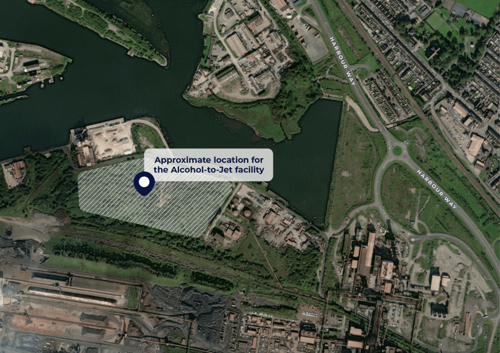Location of the proposed LanzaTech facility in Port Talbot (Image: LanzaTech)