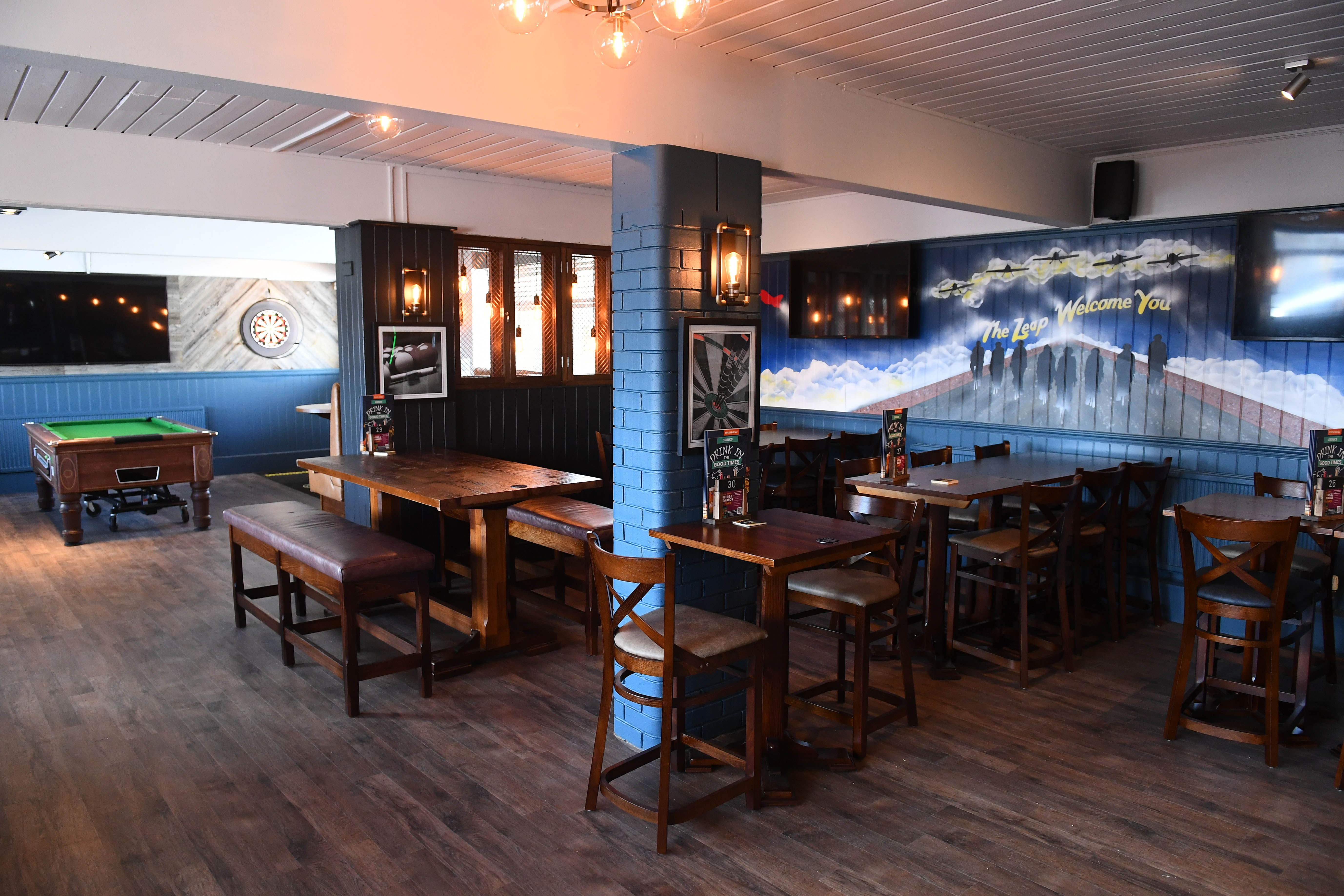 The inside of the revamped Deer's Leap