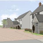 Artist's impression of Pobl's development on Clodir Road in Pontlliw