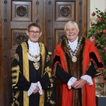 Lord Mayor of Swansea, Cllr Graham Thomas and Deputy Lord Mayor of Swansea, Cllr Paxton Hood-Williams
