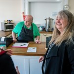 Climate Change Minister Julie James has spoken about meeting people on ‘journeys of hope’ at a new drop-in centre in Neath.