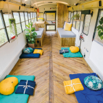 The interior of the 'Zen Bus'