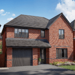 New Barratt home at it's Pentref Llewellyn development in Penllergaer