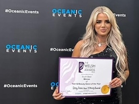 Uplands' Dolly Rocks wins 'Hair and Beauty Salon of the Year at the Welsh Hair and Beauty Awards 2023