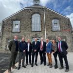 Keys to Penderyn's new Hafod Morfa Copperworks distillery site have been handed over .
