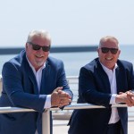 Peter Lynn, Swansea BID Chair with Russell Greenslade, Swansea BID CEO