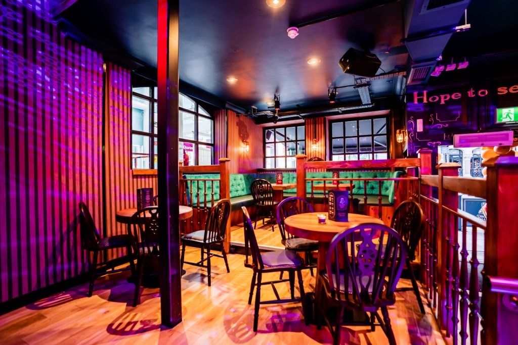 The interior of Proud Mary's Cardiff bar