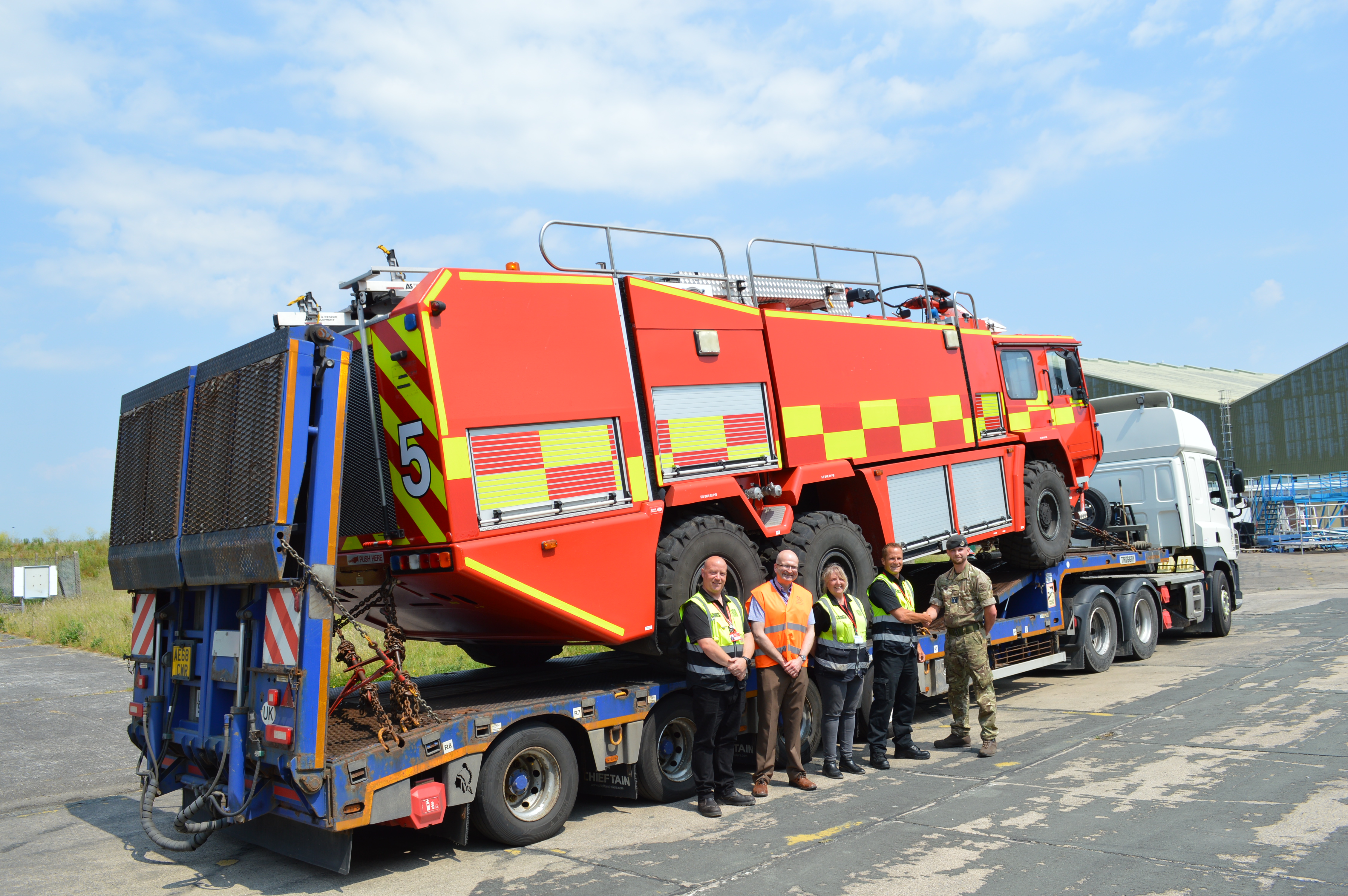 St Athen fire truck donation to Kharkiv Airport
