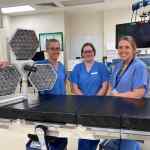 Consultant Anaesthetists Christine Range (left) and Elana Owen (right) developed the shutdown check with Gemma Hale, Operating Department Practitioner.