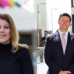 Quadrant Shopping Centre Manger, Lisa Hartley and Managing Director of Estate Agents Belvoir Swansea, Ben Davies.