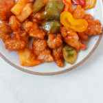 close up shot of a food on white ceramic plate