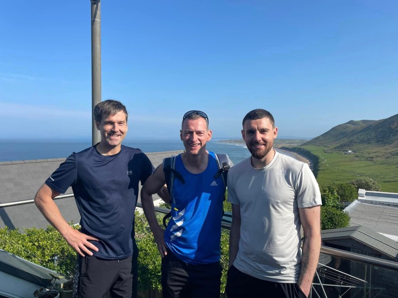 L-R Richard Hullin, Stuart Hughes, Daniel Alfei