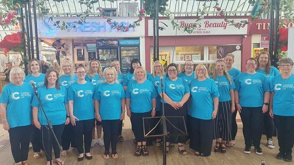 Kristina with the DVLA choir