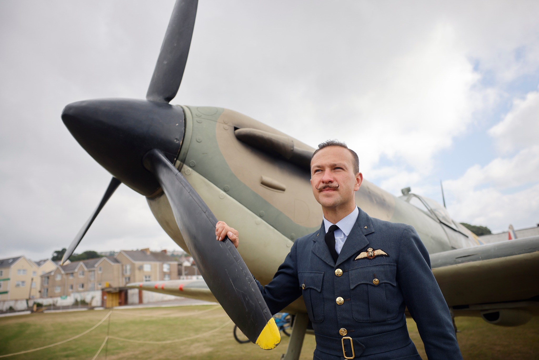 The crowds got to visit the many ground displays and saw replica planes, including a Typhoon, and military vehicles, trade stands and entertainment stages.