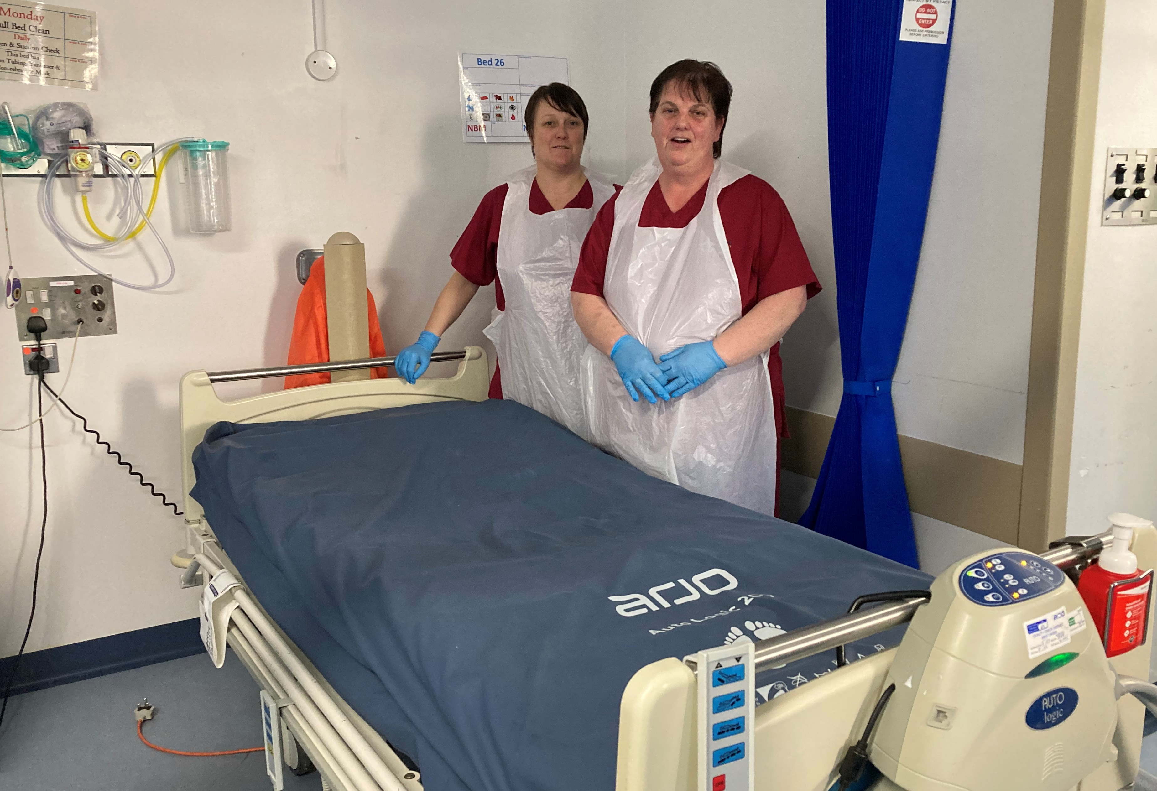 Nicola Lewis (left) and Jane Jones from the Domestics team.