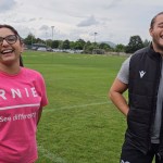 Ospreys July rugby session Joe and Mona