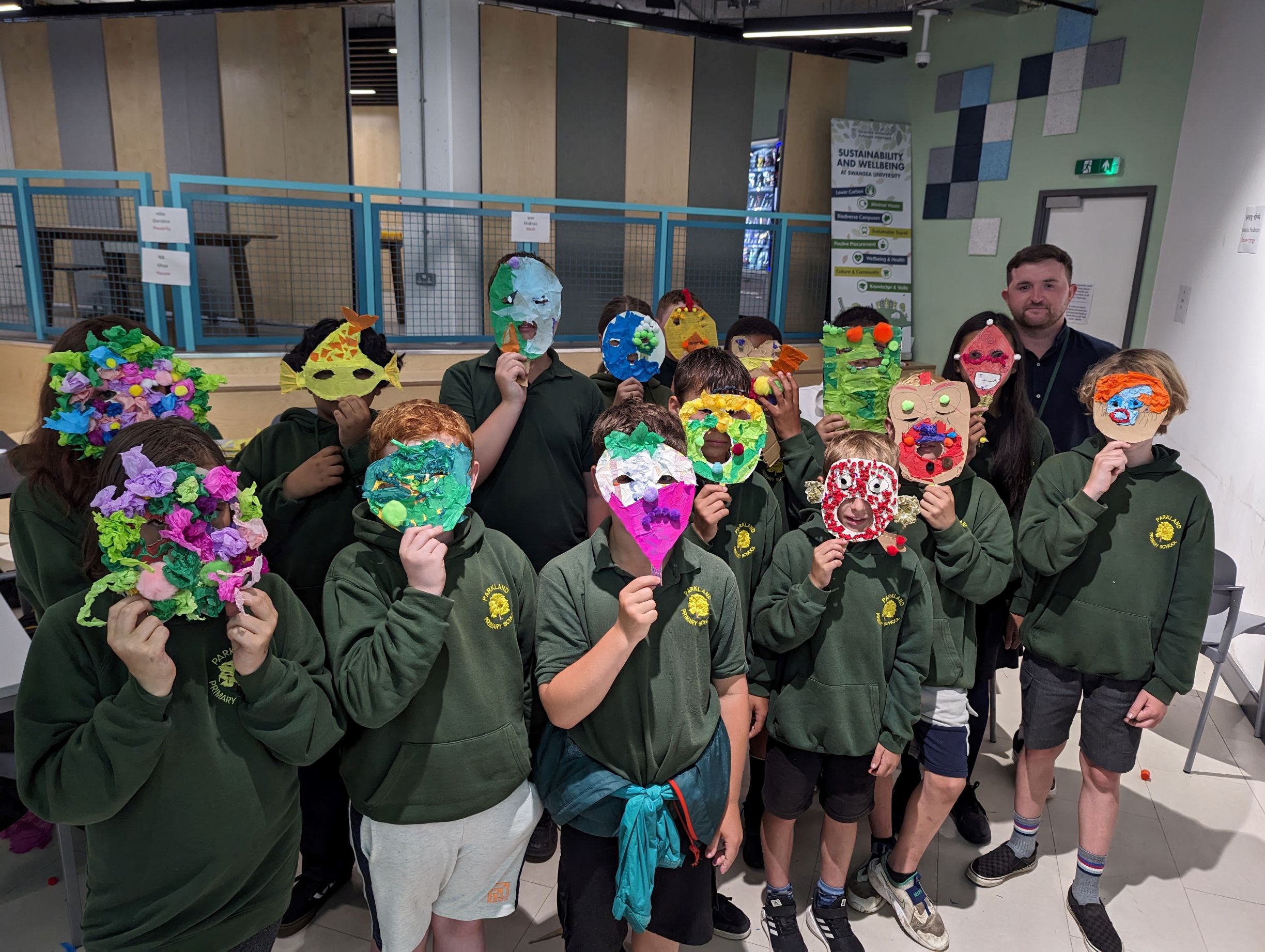 Children from Parklands Primary School at the event