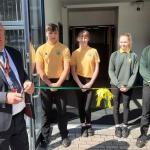 Swansea Council deputy-leader David Hopkins has officially opened the refurbished and remodelled Bishopston Comprehensive.