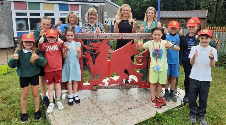 Penllergaer Primary was one of two primary schools in Swansea to earn gold awards for encouraging pupils, staff and the wider community to speak Welsh more often both inside and outside the classroom.