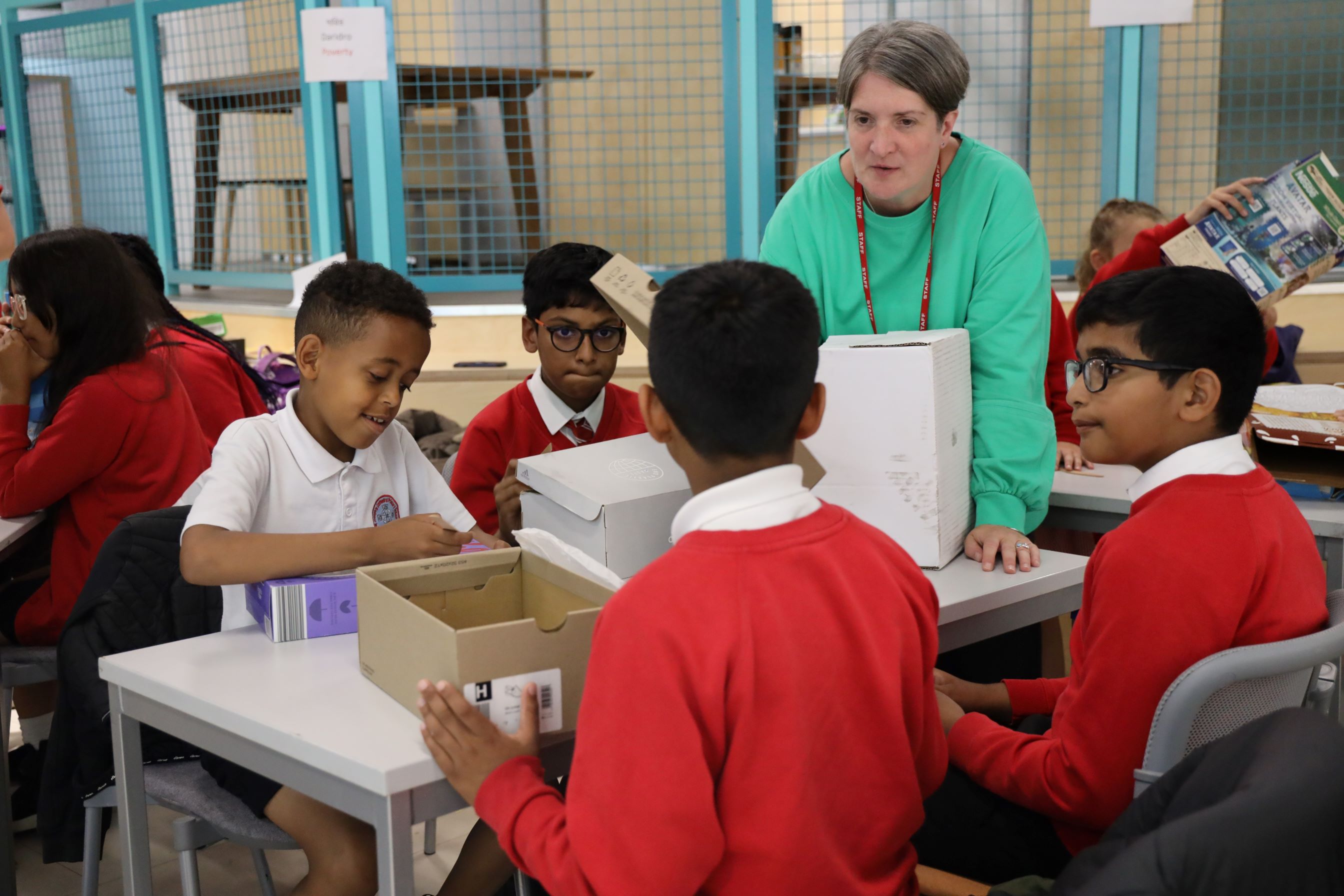 the children took part in events and workshops inspired by the experiences of children in a Bangladeshi village had been ravaged by the consequences of climate change.