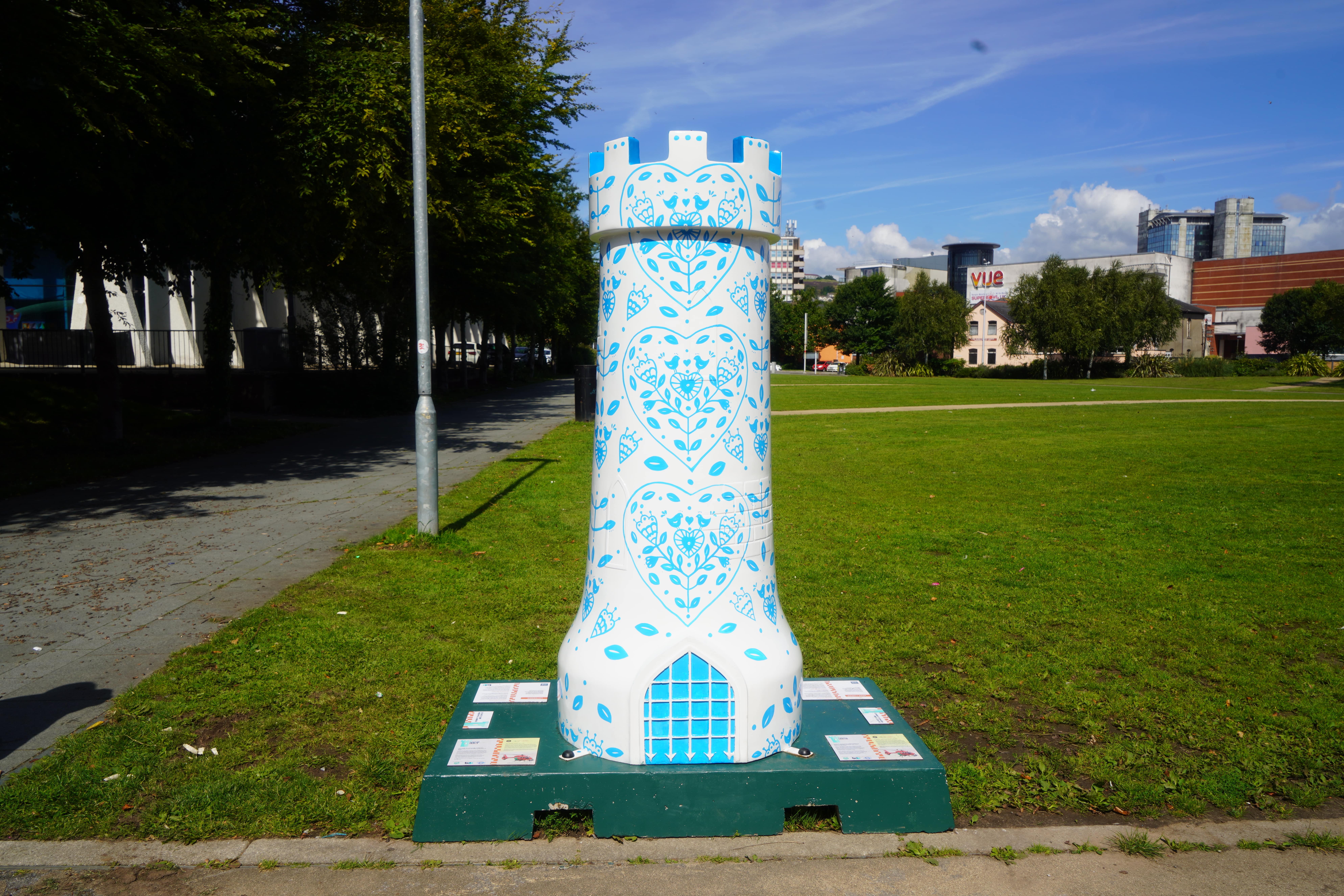 Castles in the Sky - Wales Air Ambulance Fundraiser sees a trail of castle sculptures across Swansea City Centre.
