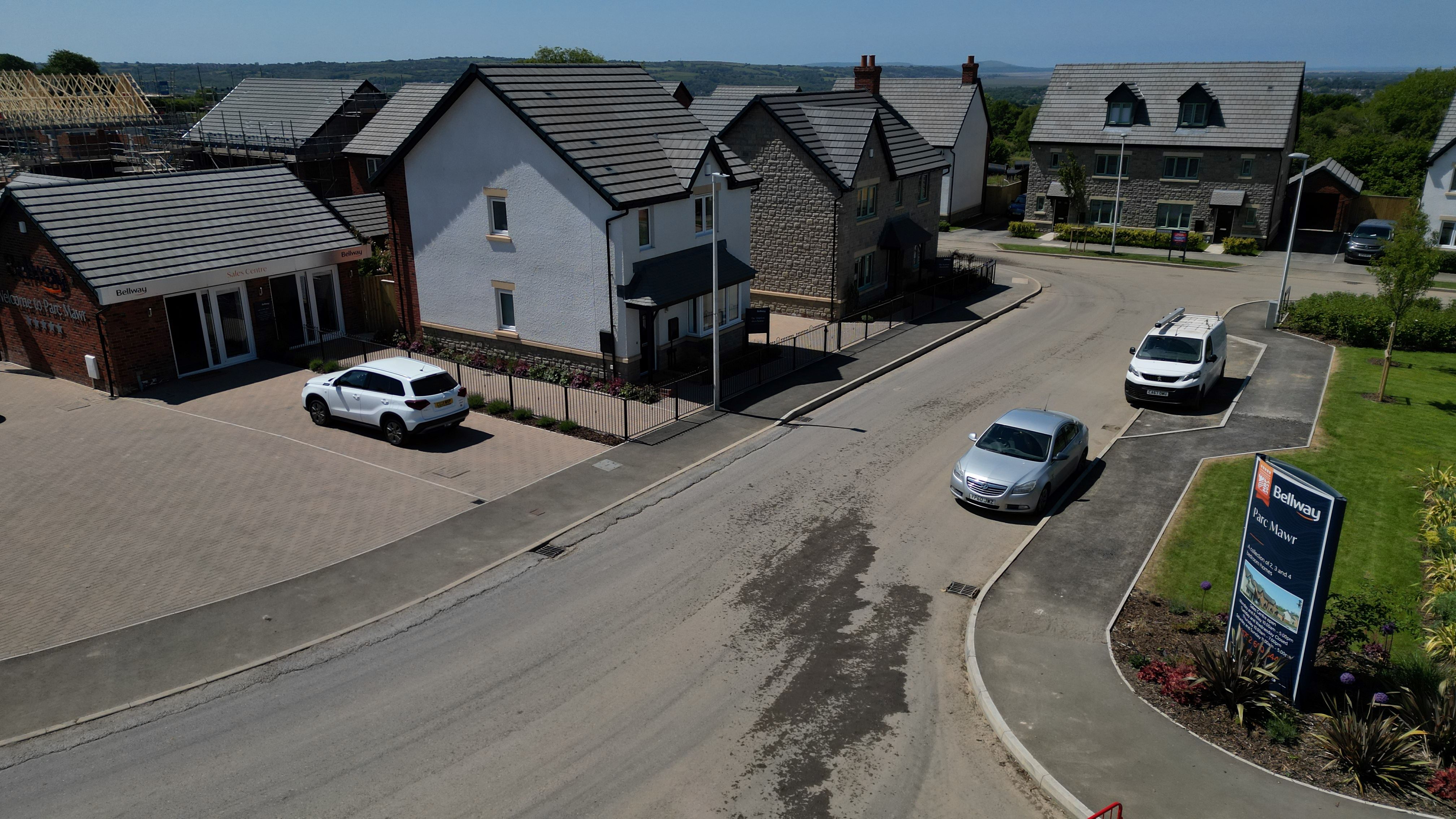 Drone photography at Bellway's Parc Mawr development (2)