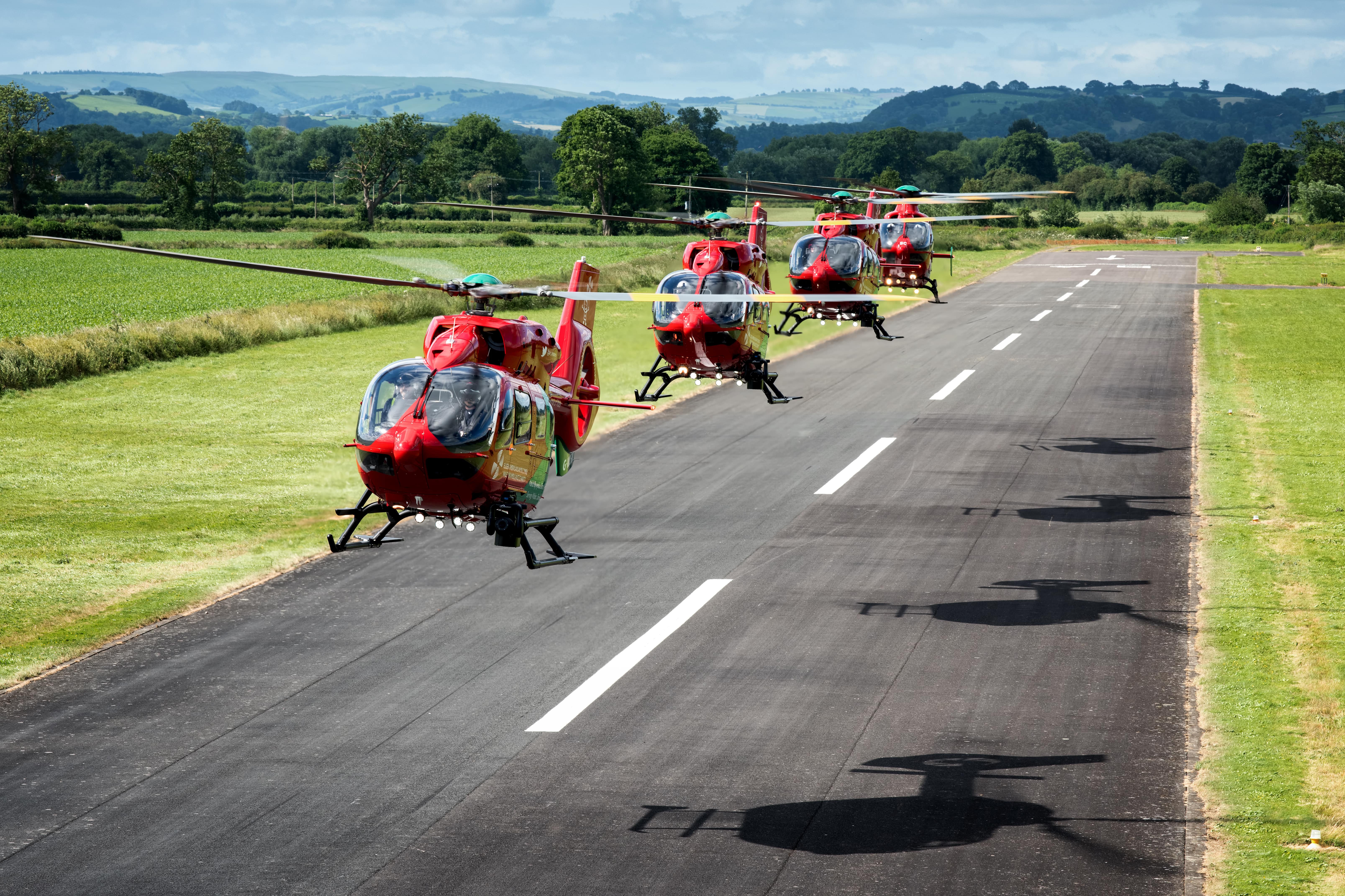 Wales Air Ambulance helicopters