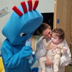 Rhiannon Phillips with Louie and Iggle Piggle