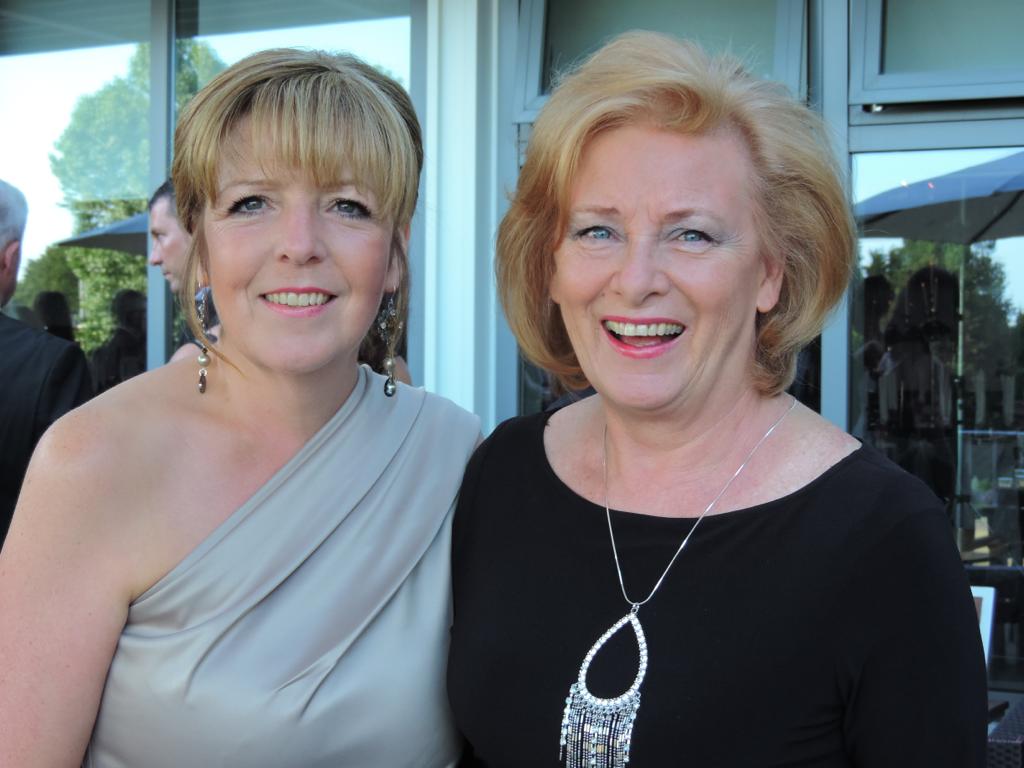 Lynne in 2014 with Beverly Cull, mangager of 30 years