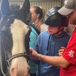 children loved meeting the horses